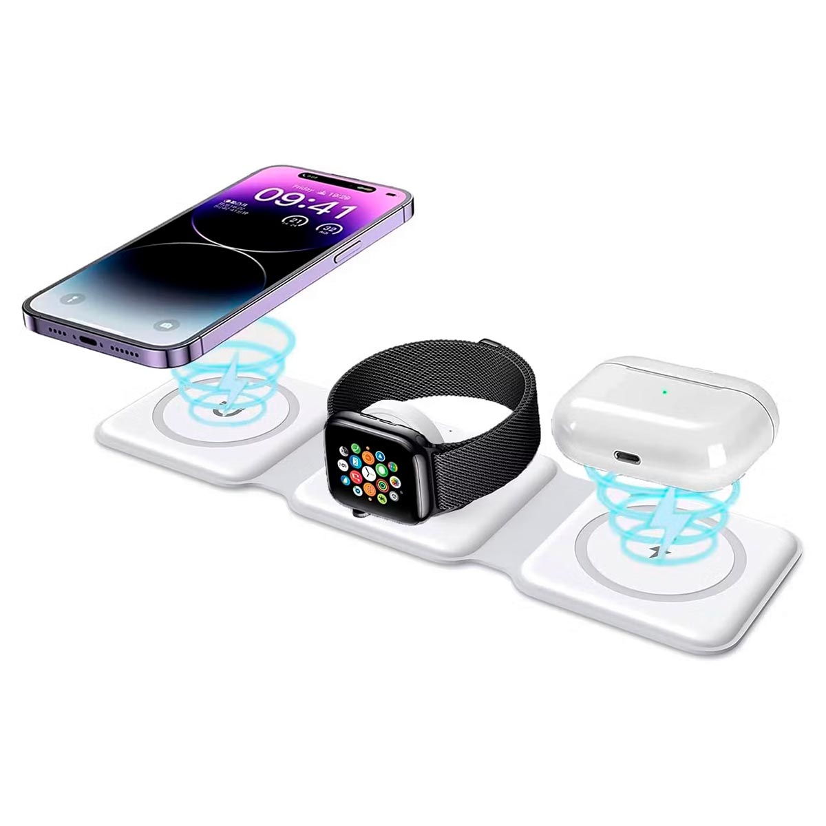 Miniatura 2 de Cargador Inalambrico 3 en 1 C3IN1